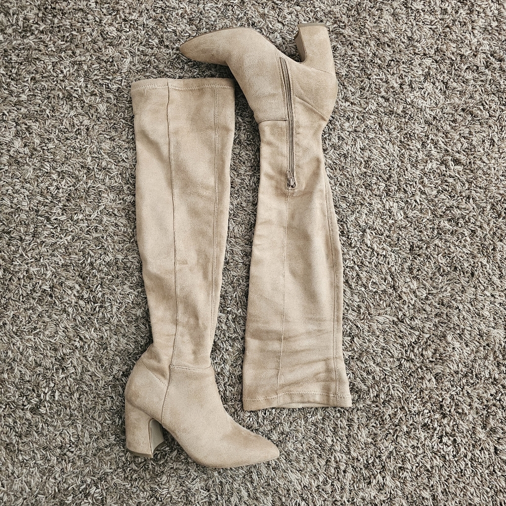Steve Madden Tan Over-the-Knee Boots